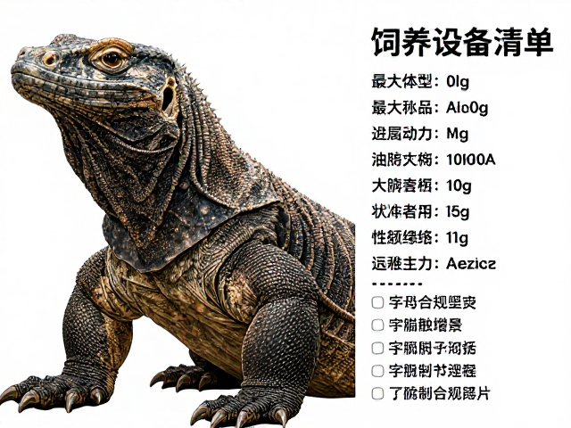 科莫多巨蜥基础简介，最大体型多大？饲养设备清单详解