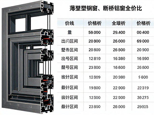 薄壁塑钢窗与断桥铝窗性价比对比,价格区间全解析