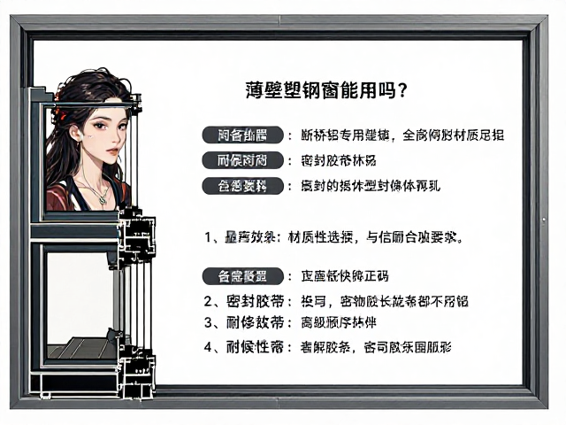 薄壁塑钢窗能用吗?对比断桥铝专用壁厚与密封胶条选型指南