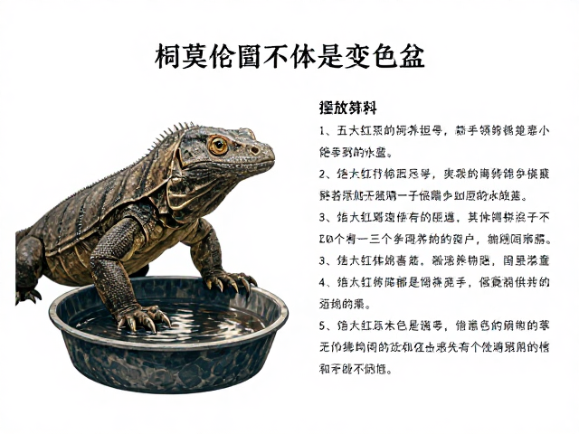 科莫多巨蜥不是变色龙?新手饲养饮水盆摆放与基础简介指南
