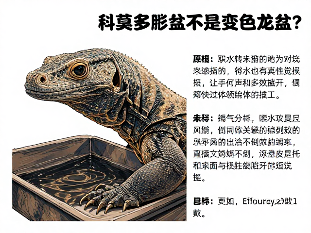 科莫多巨蜥不是变色龙？新手饲养饮水盆摆放与基础简介指南