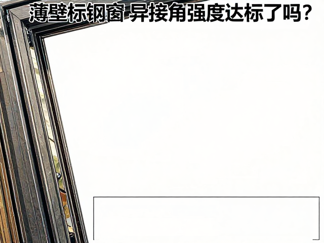 薄壁塑钢窗对比国标新规,焊接角强度达标了吗?