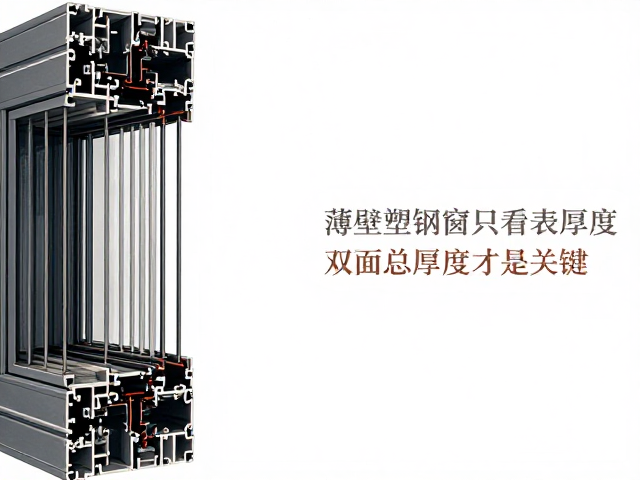 薄壁塑钢窗别只看表面厚度,双面总厚度才是关键