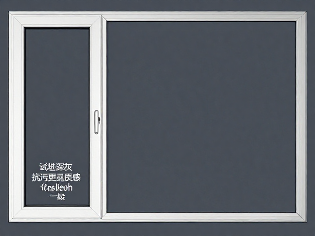 白色塑钢窗耐脏度一般?试试深灰色,抗污更显质感