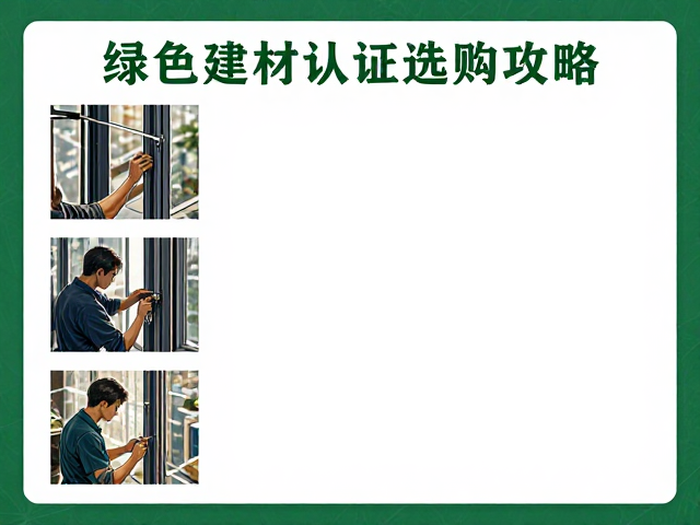 普通塑钢窗润滑五金件攻略,绿色建材认证选购指南