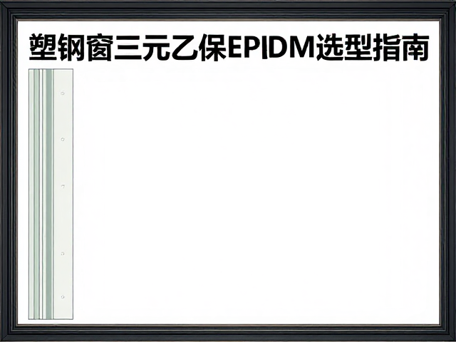 塑钢窗三元乙丙EPDM密封条与玻璃垫块选型指南