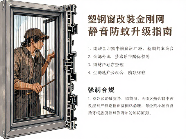 塑钢窗改装金刚网,缓冲垫块全攻略,静音防蚊升级指南