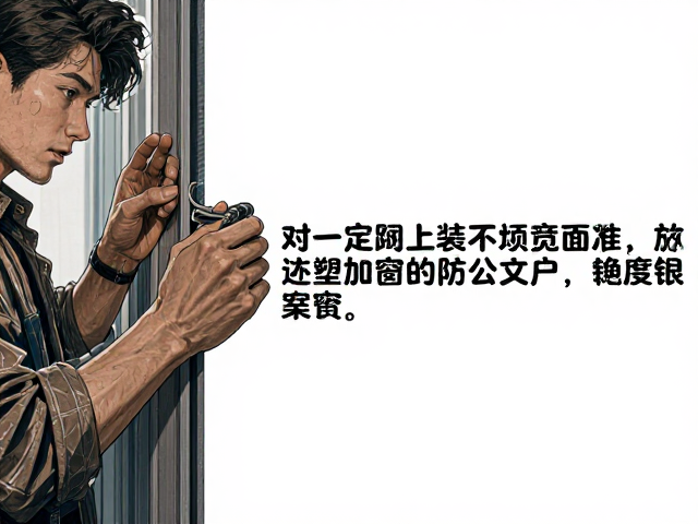 塑钢窗安装规范,固定片与防坠绳的正确用法,安全又耐用