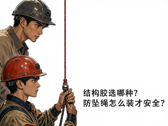 塑钢窗安装必备,结构胶选哪种?防坠绳怎么装才安全?