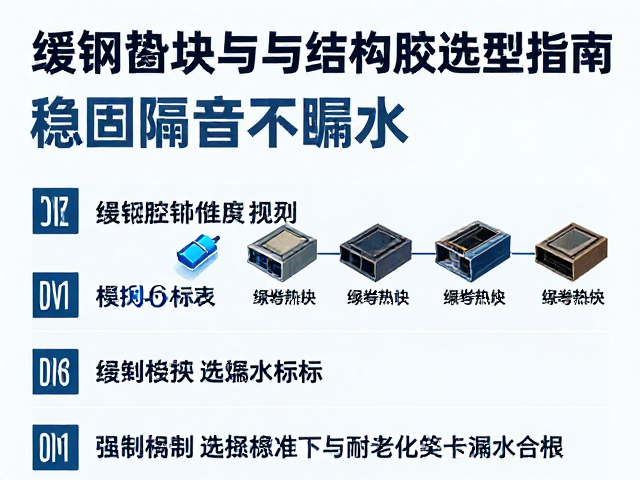 塑钢窗安装必用，缓冲垫块与结构胶选型指南，稳固隔音不漏水