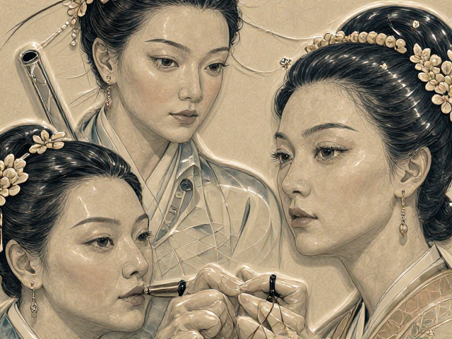 剔刻划花技法，透明釉下堆泥的立体美学与工艺解析