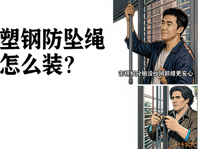 塑钢窗防坠绳怎么装?配防虫纱网更安心,附安装教程