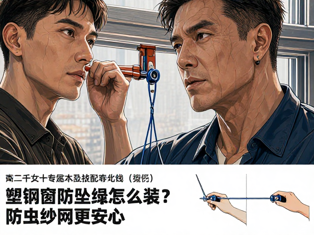塑钢窗防坠绳怎么装?配防虫纱网更安心,附安装教程