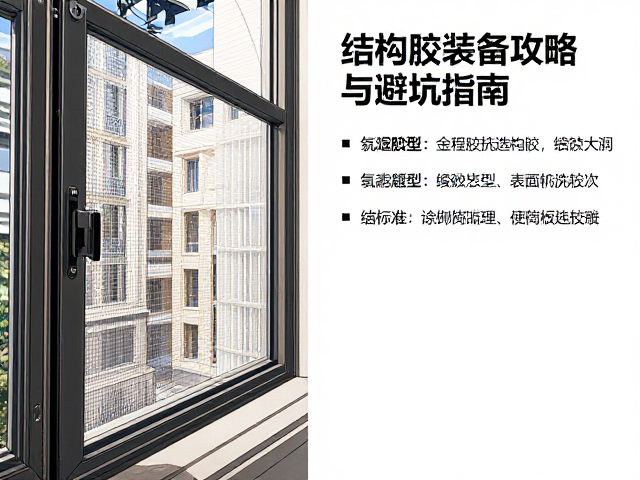 普通配件塑钢窗配金刚网纱窗,结构胶安装全攻略与避坑指南