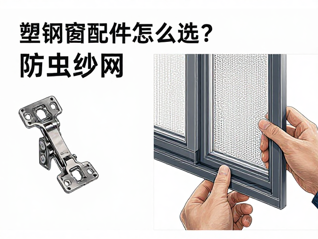 塑钢窗配件怎么选?防虫纱网与铰链合页选购指南
