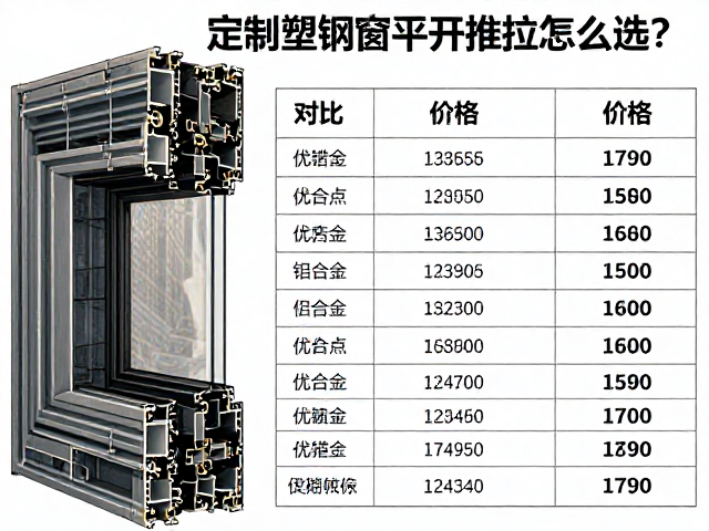定制塑钢窗平开推拉怎么选?对比铝合金优缺点与价格