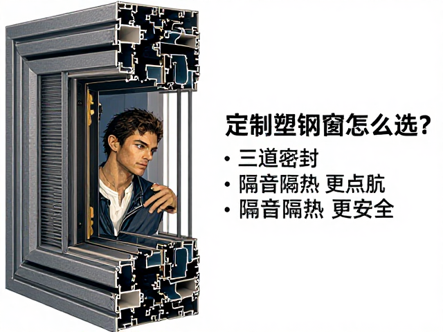 定制塑钢窗怎么选?三道密封,多点锁闭,隔音隔热更安全