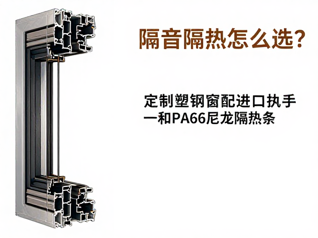 定制塑钢窗配进口执手与PA66尼龙隔热条,隔音隔热怎么选?