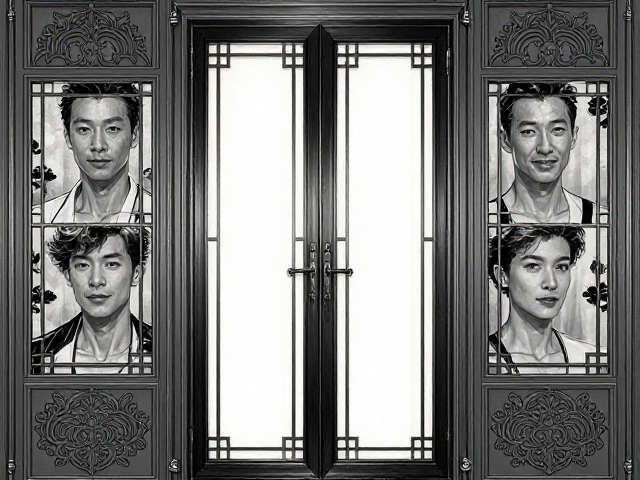 黑白灰主调,华丽软装,中式铝包木门窗打造高级感家居