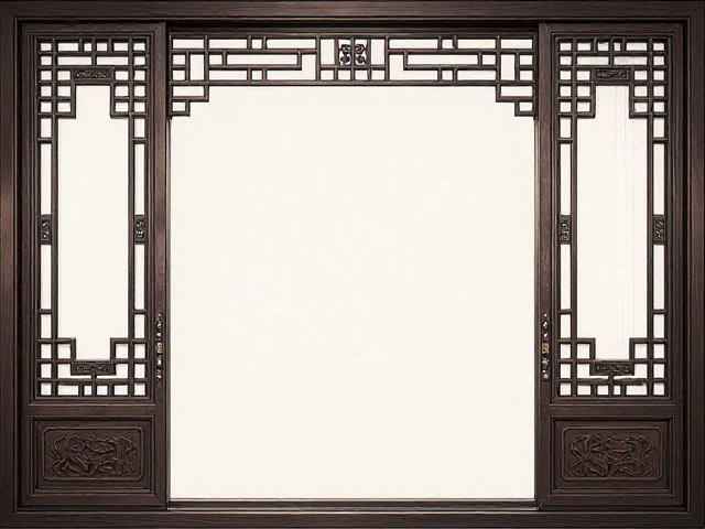 深色实木铝包木门窗,传统与现代融合,打造中式家居新美学