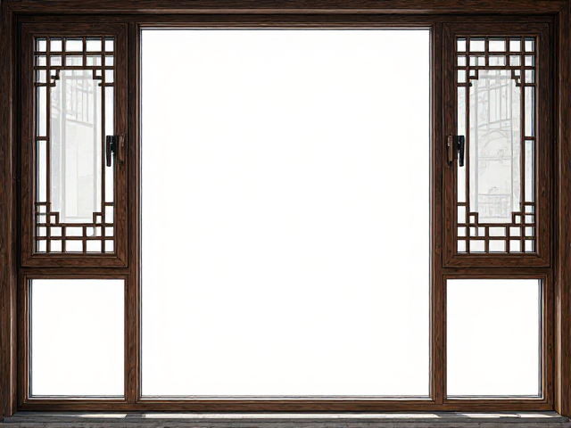 中式铝包木门窗大窗户采光,粗�质感打造高级美学