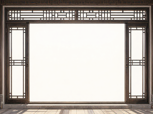 中式铝包木门窗大窗户采光,粗�质感打造高级美学