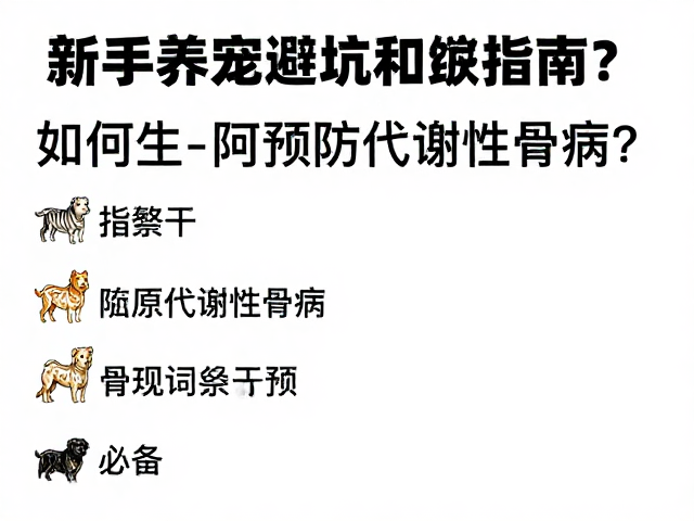 新手养宠避坑，如何预防代谢性骨病？流浪动物救助指南