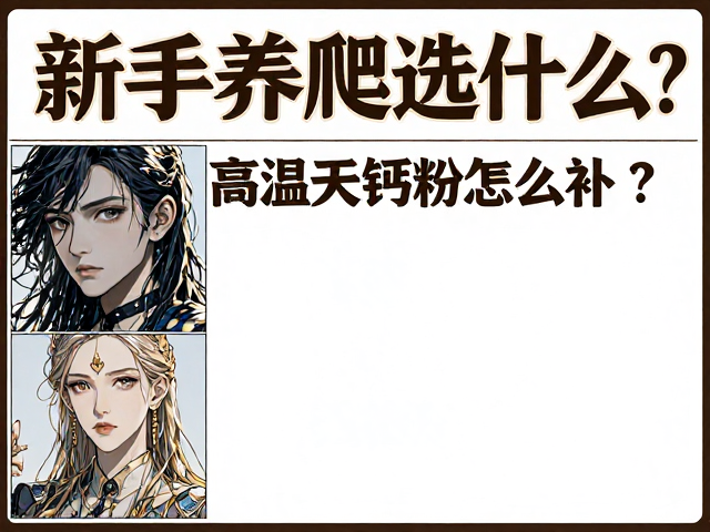 新手养爬选什么？高温天钙粉怎么补？避坑指南来了