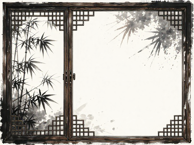 中式铝包木门窗,水墨意境下的竹木质感美学
