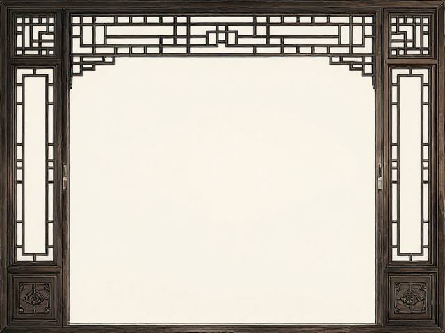 中式铝包木门窗极简主义水墨意境，打造东方雅致生活空间