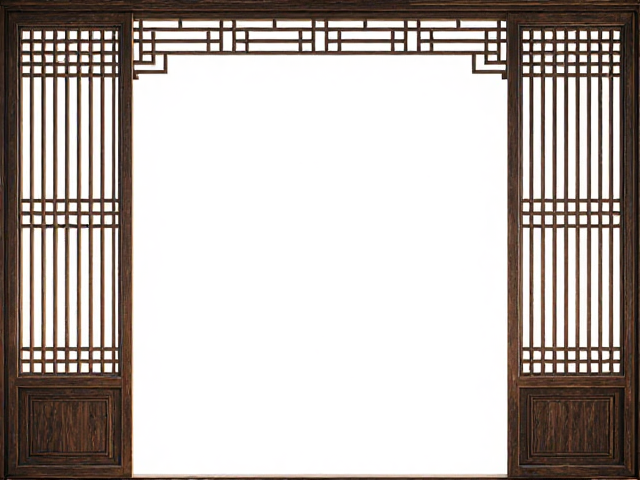 中式铝包木门窗搭配木质格栅,留白艺术尽显东方美学