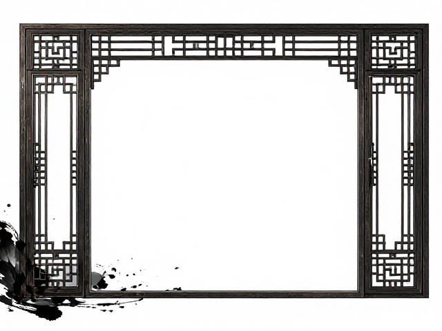 中式铝包木门窗,水墨意境与金属点缀的雅致空间