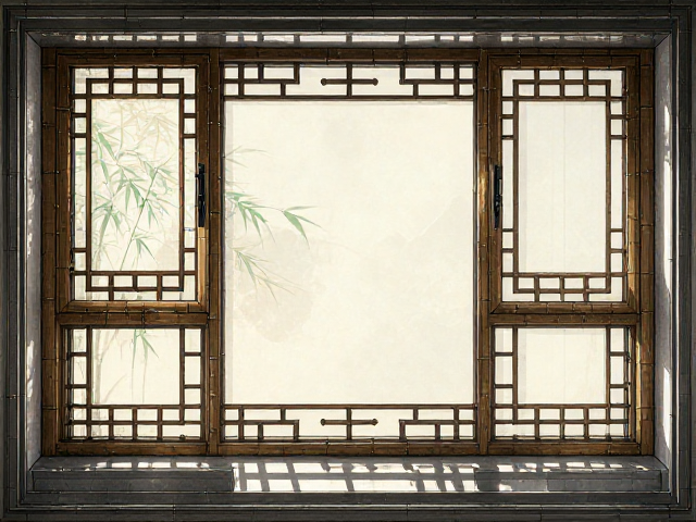 竹木材质中式铝包木门窗,让自然光影融入家居美学