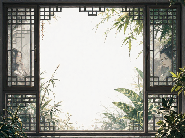 中式铝包木门窗搭配大窗户采光,绿植点缀尽显雅致
