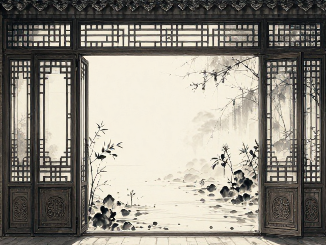 中式铝包木门窗,厚重舒适里藏着水墨意境