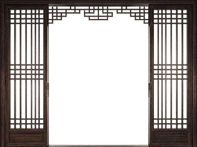 窄边铝包木门窗搭配大面积固定玻璃与中式格栅,打造极致中式美学空间