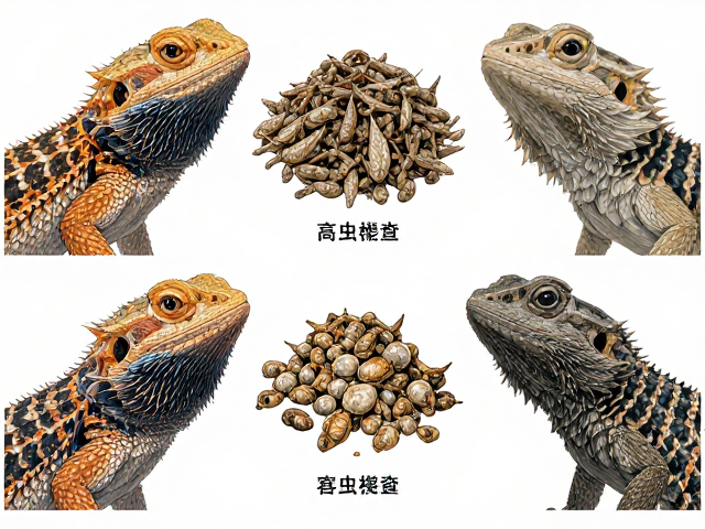 原色鬃狮蜥与西部鬃狮蜥喂养指南,昆虫饲料选择与营养搭配