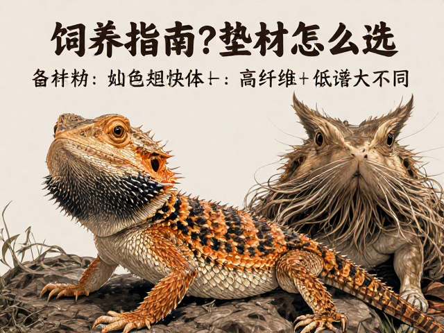 鬃狮蜥饲养指南，垫材怎么选？幼体成体食谱大不同