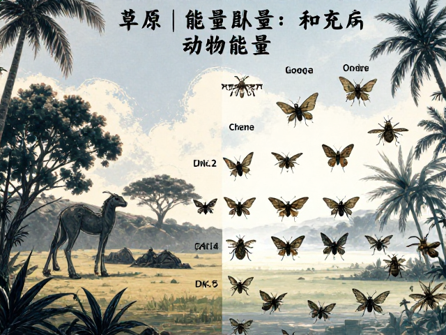 热带草原昼夜规律，昆虫如何补充动物能量？