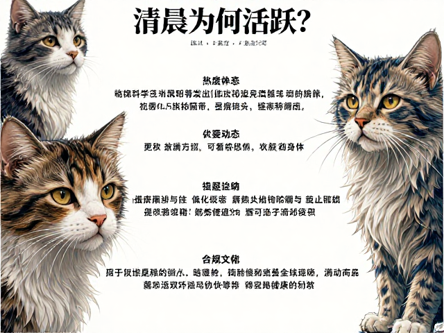 猫清晨为何活跃?揭秘敏锐嗅觉下的昼夜活动规律