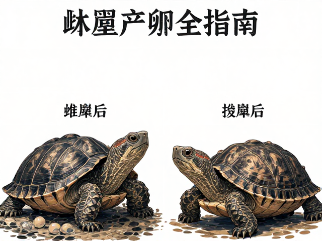 宠物龟雌雄辨别与体型基因选择,筑巢产卵全指南