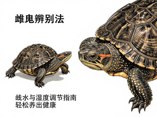乌龟雌雄辨别法，饮水与湿度调节指南，轻松养出健康龟