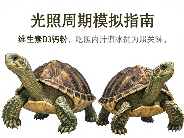 乌龟雌雄辨别,维生素D3钙粉搭配与光照周期模拟指南