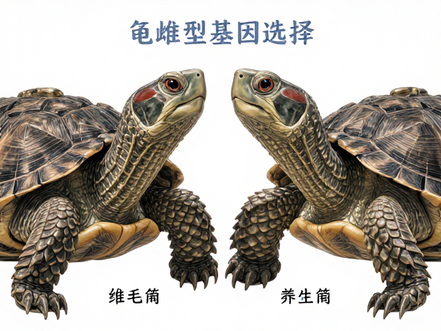 龟苗雌雄辨别与体型基因选择，维生素D3钙粉喂养指南