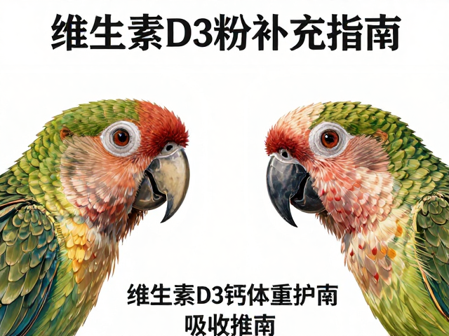 鹦鹉繁殖期体重监测,雌雄辨别法与维生素D3钙粉补充指南