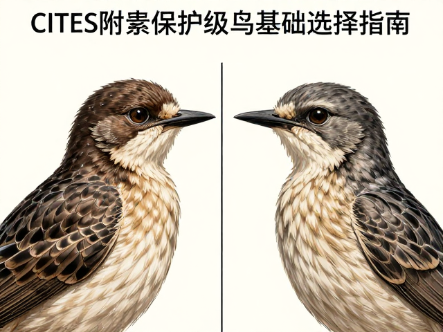 CITES附录保护级鸟类雌雄辨别，体型基因选择指南