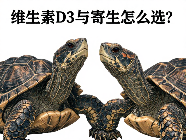 乌龟雌雄辨别与寄生虫预防，维生素D3和钙粉怎么选？