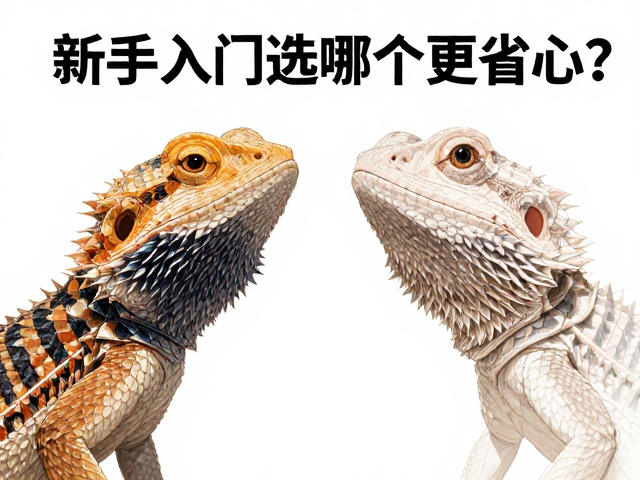 原色鬃狮蜥与十字区鬃狮蜥对比,新手入门选哪个更省心?