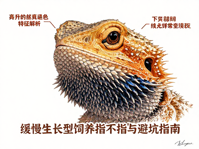 原色鬃狮蜥尖锐窄面特征解析,缓慢生长型饲养指南与避坑指南