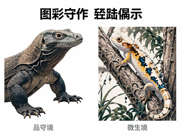 科莫多巨蜥与睫角守宫,树栖环境差异与基础简介